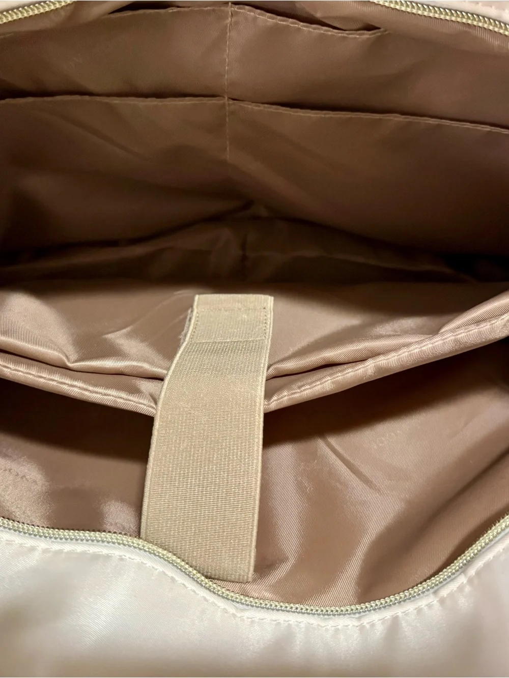 Quilted Brown & Cream Baby Bag Tote by Unknown Brand